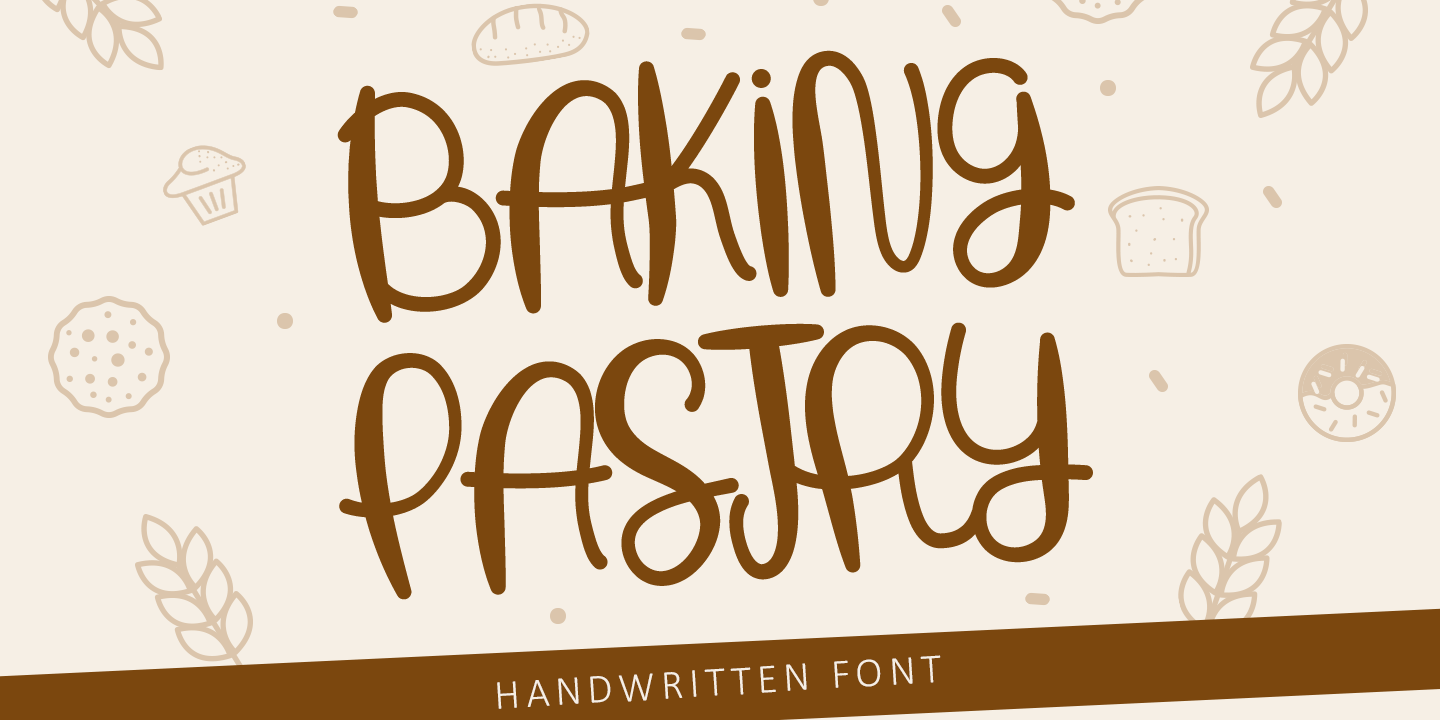 Przykład czcionki Baking Pastry